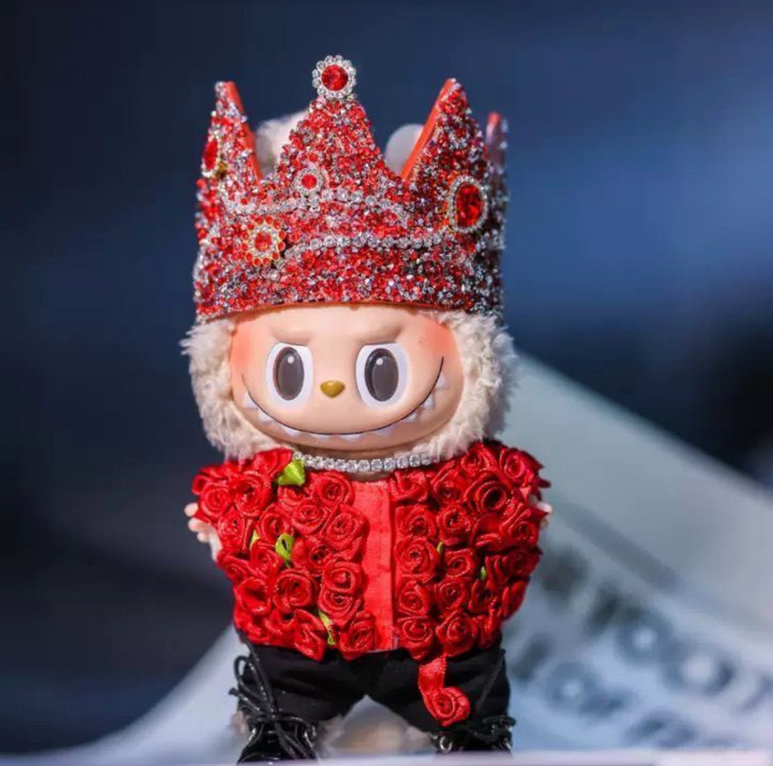 labubuGD same style baby clothes rose 17cmG-Dragon World Concert Clothes Second and Third Generation Labubu Baby Clothes