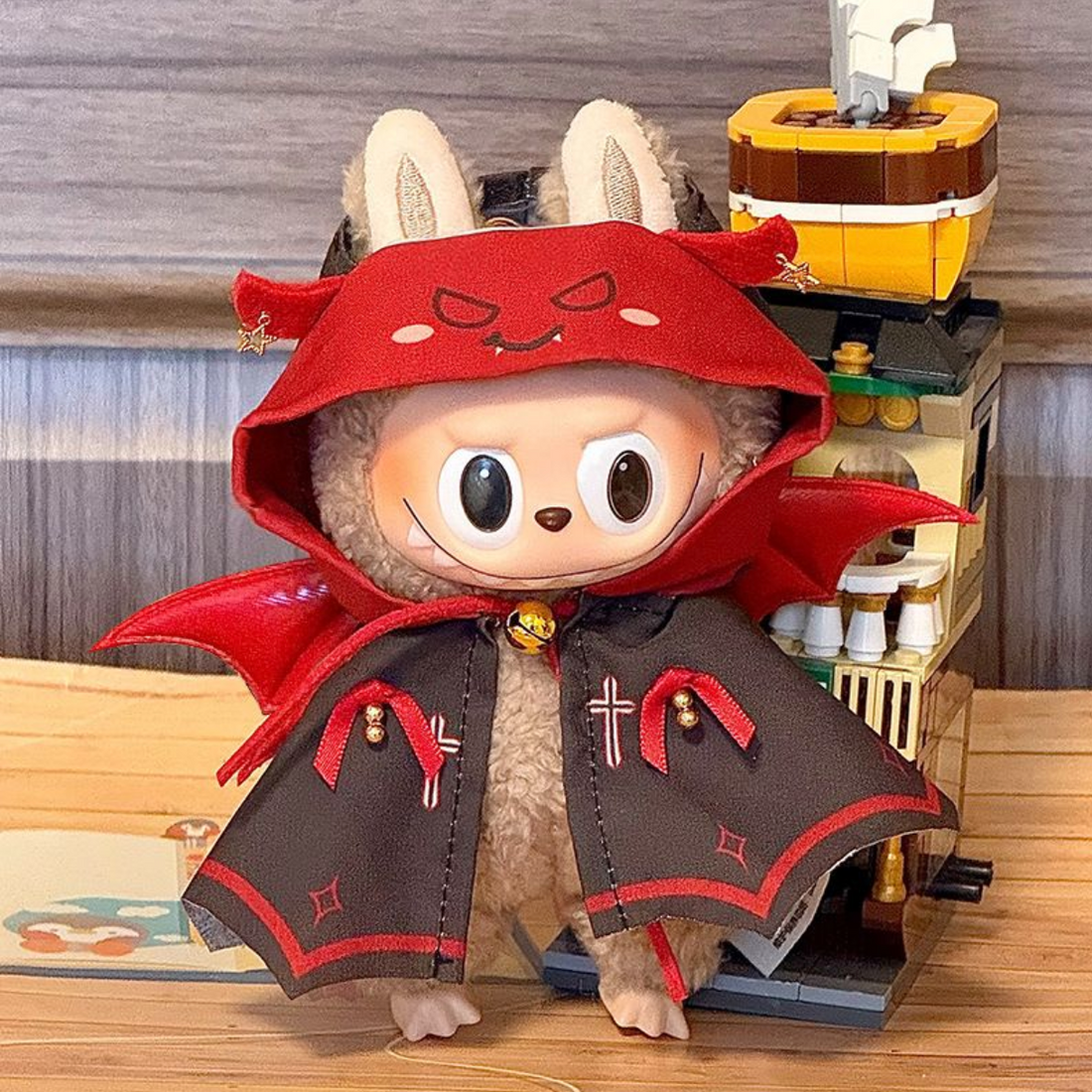 labubu doll clothes can be changed into cloaks, little devil series