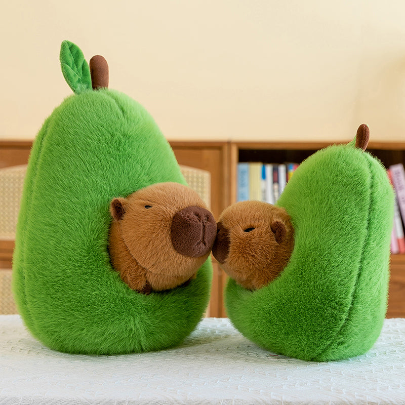Avocado capybara - yannfairy #plush toy #doll