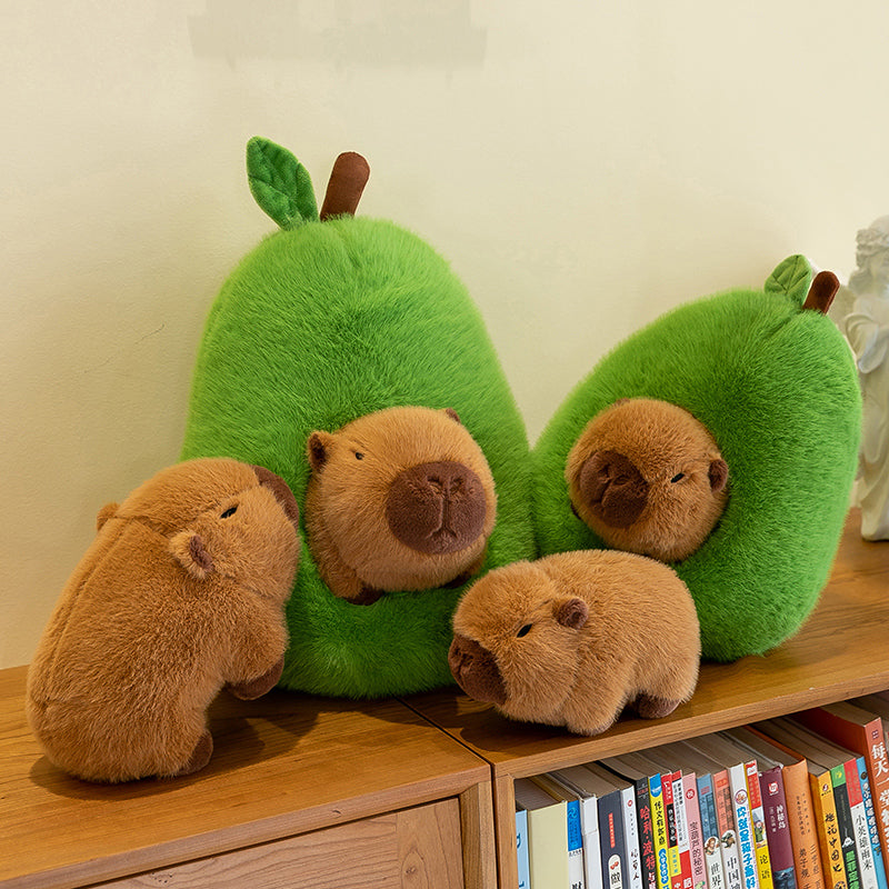 Avocado capybara - yannfairy #plush toy #doll