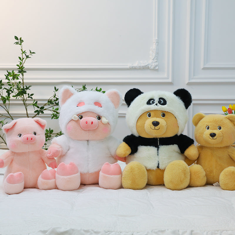 Dressing Bear/Pig - yannfairy #plush toy #doll
