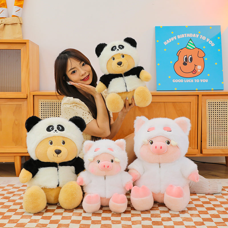 Dressing Bear/Pig - yannfairy #plush toy #doll