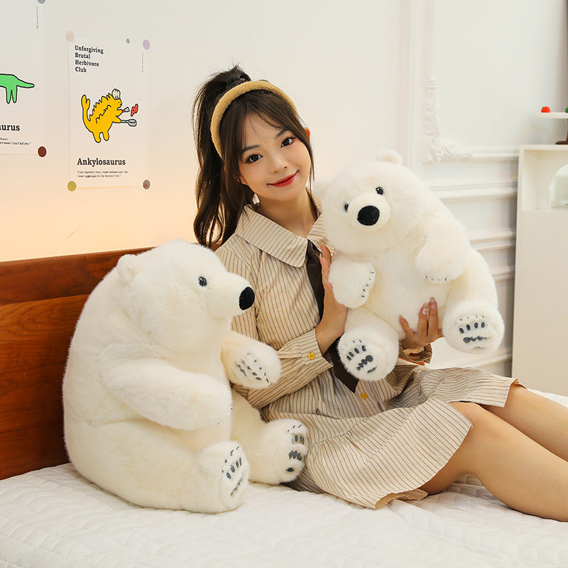 Simulation polar bear - yannfairy #plush toy #doll