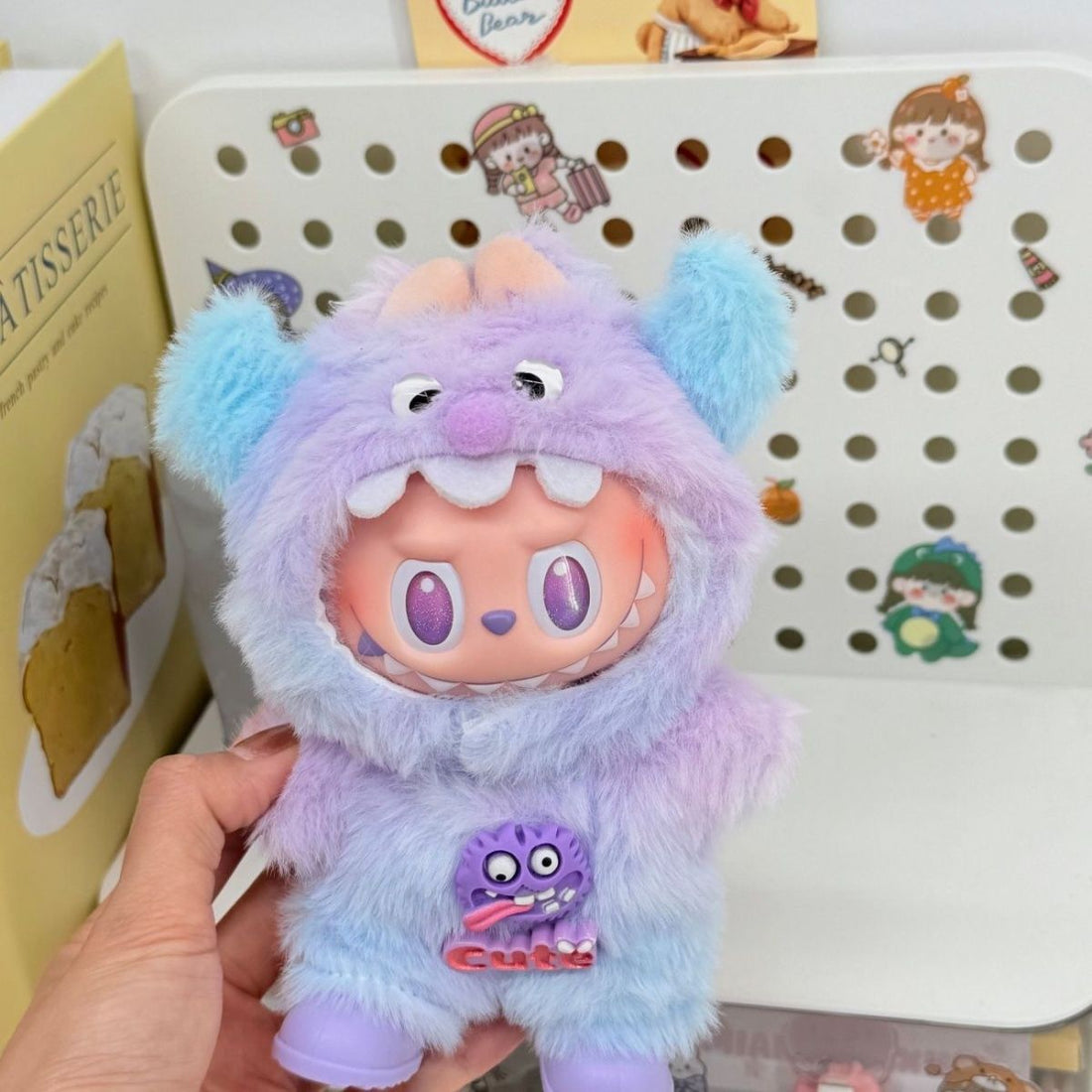 labubu purple gradient suit