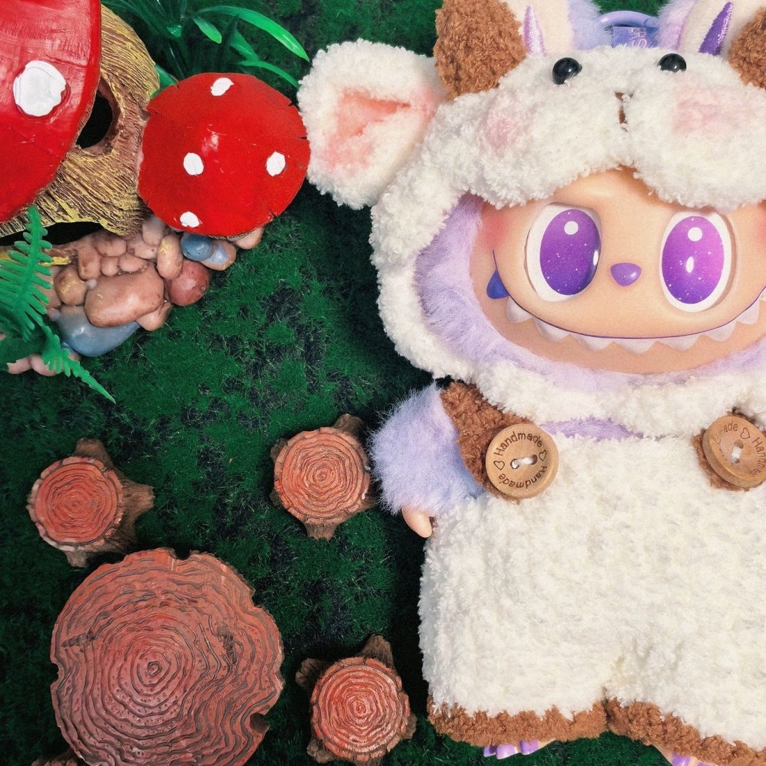 labubu17cm cute handmade lamb clothes