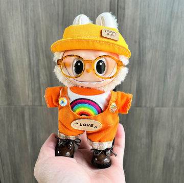 123rd generation labubu doll clothes macaron sitting party set