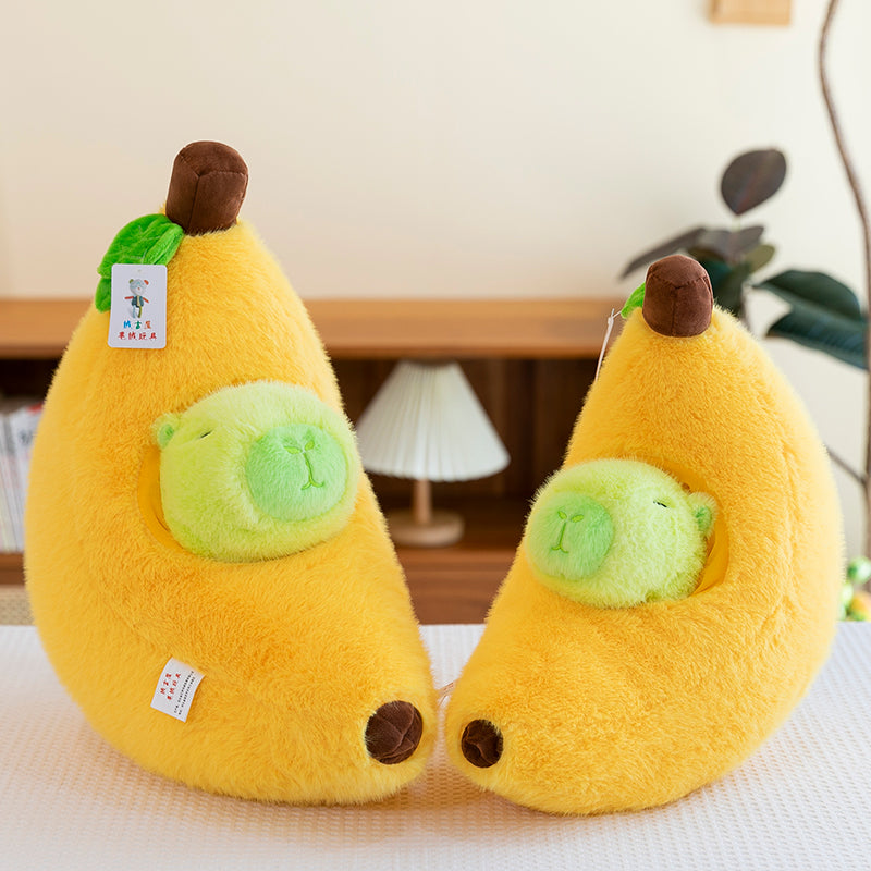 Banana capybara pillows - yannfairy #plush toy #doll