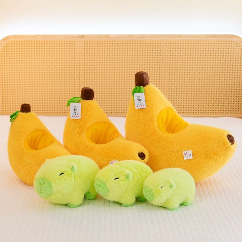 Banana capybara pillows - yannfairy #plush toy #doll