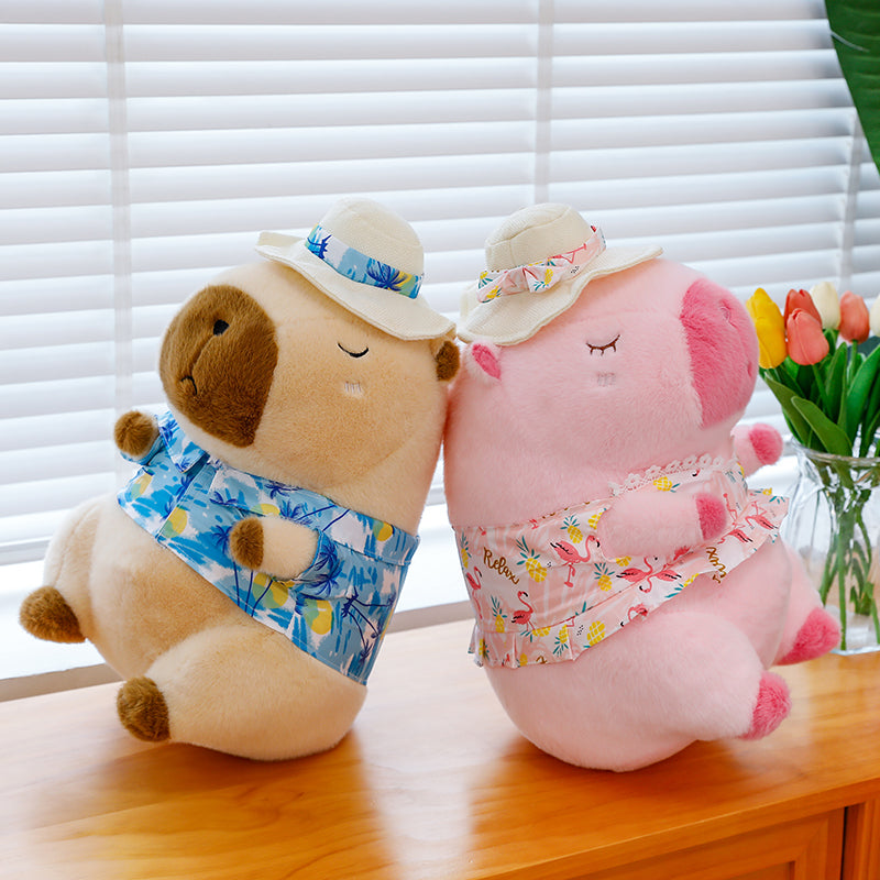 Summer capybara doll - yannfairy #plush toy #doll
