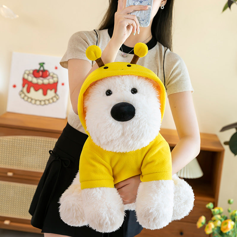 West Highland White Terrier With Hoodie - yannfairy #plush toy #doll