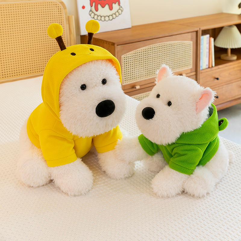 West Highland White Terrier With Hoodie - yannfairy #plush toy #doll