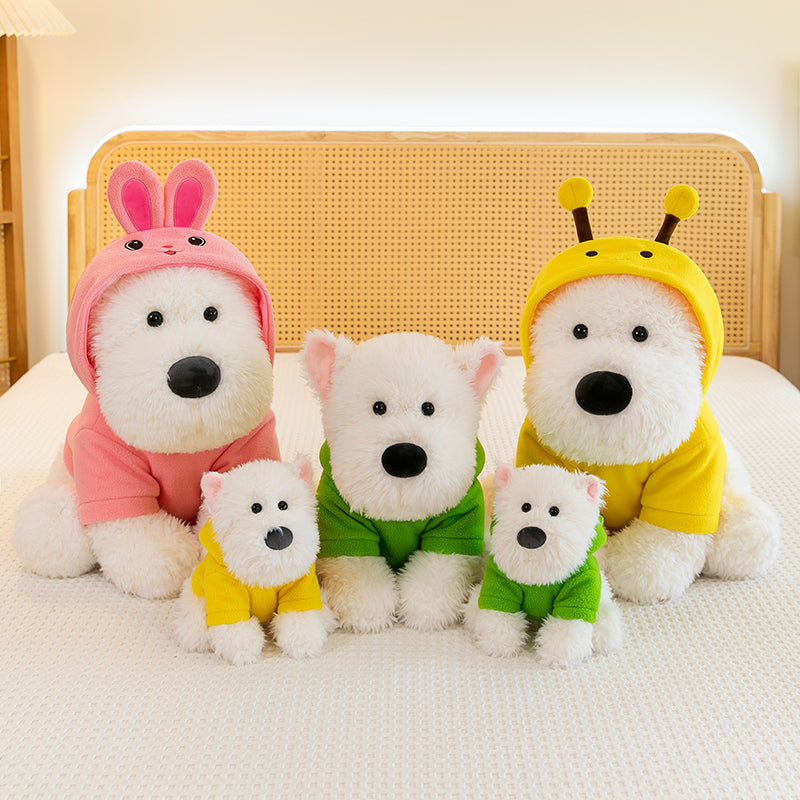 West Highland White Terrier With Hoodie - yannfairy #plush toy #doll