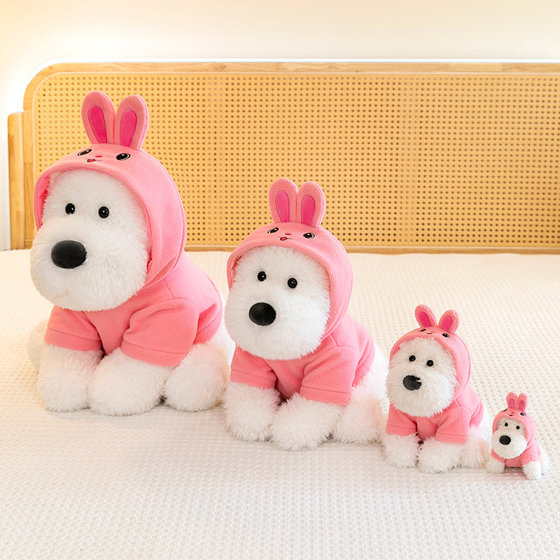 West Highland White Terrier With Hoodie - yannfairy #plush toy #doll