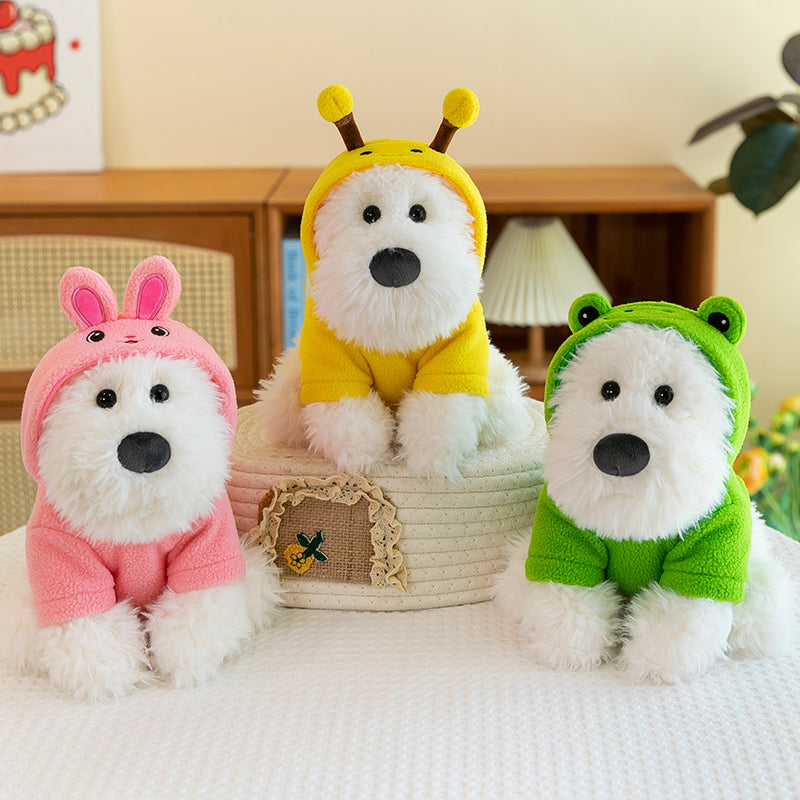 West Highland White Terrier With Hoodie - yannfairy #plush toy #doll