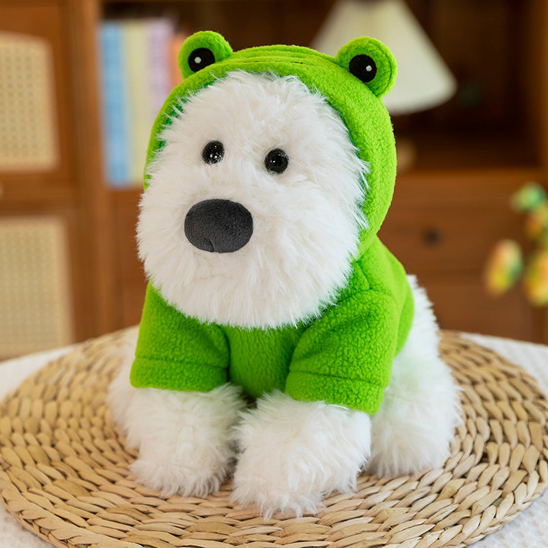 West Highland White Terrier With Hoodie - yannfairy #plush toy #doll