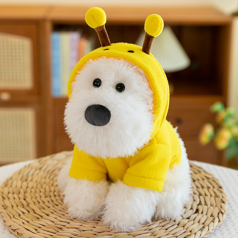 West Highland White Terrier With Hoodie - yannfairy #plush toy #doll