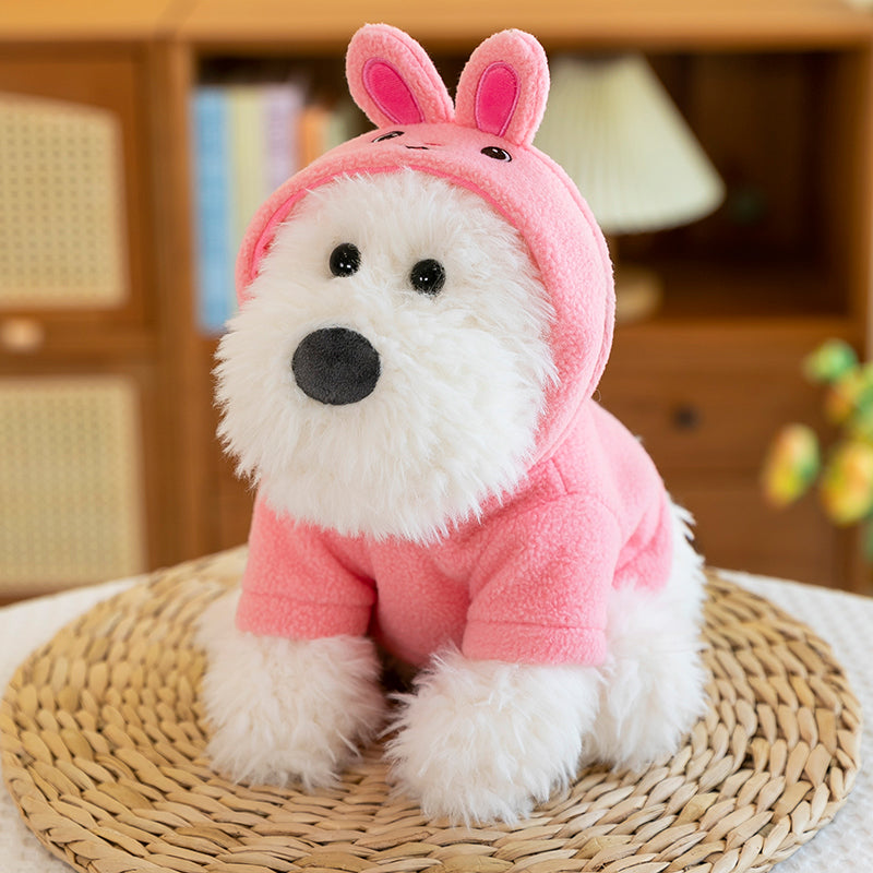 West Highland White Terrier With Hoodie - yannfairy #plush toy #doll