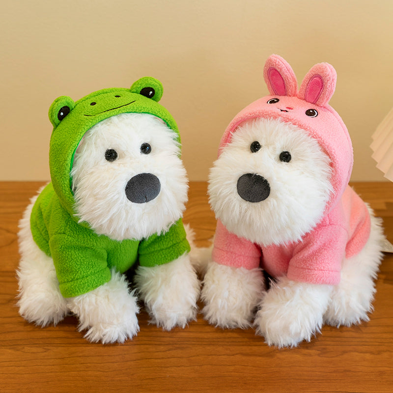 West Highland White Terrier With Hoodie - yannfairy #plush toy #doll