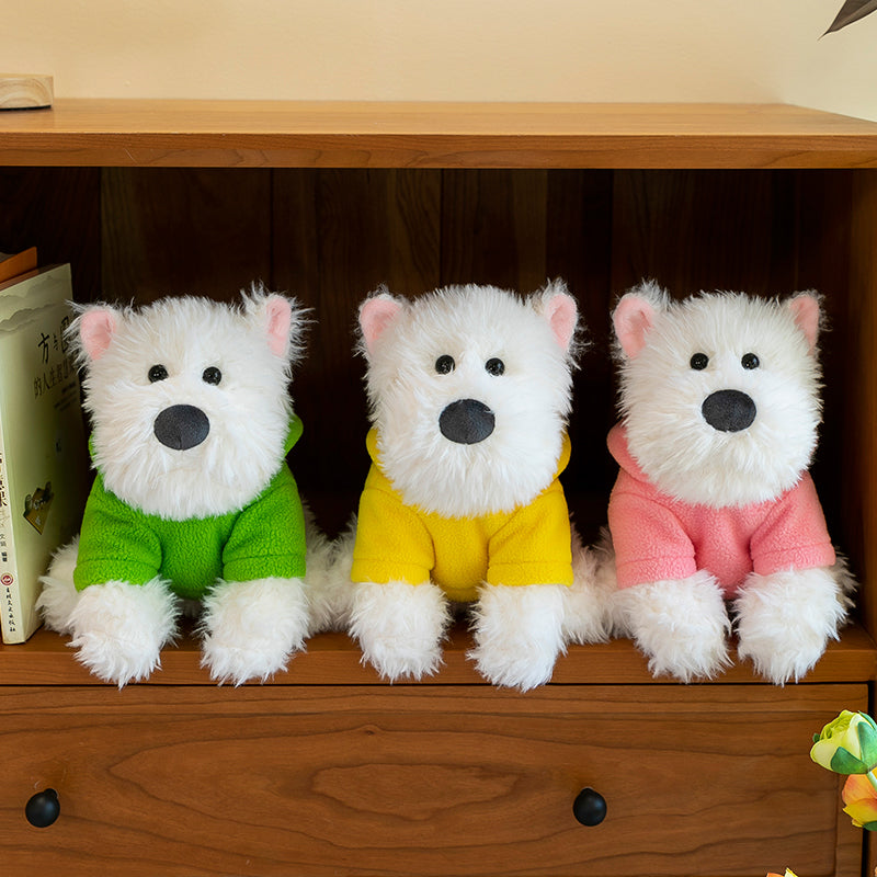 West Highland White Terrier With Hoodie - yannfairy #plush toy #doll