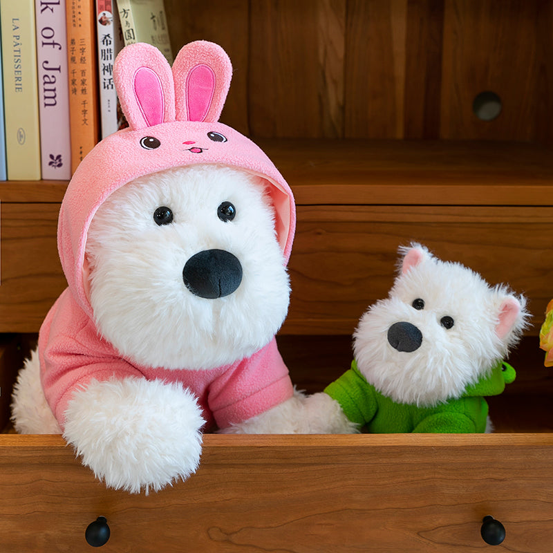 West Highland White Terrier With Hoodie - yannfairy #plush toy #doll