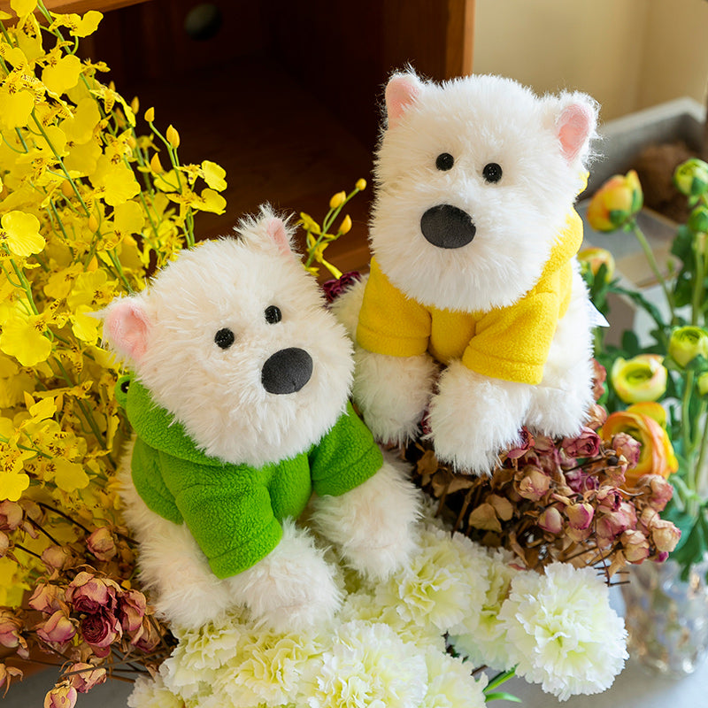 West Highland White Terrier With Hoodie - yannfairy #plush toy #doll